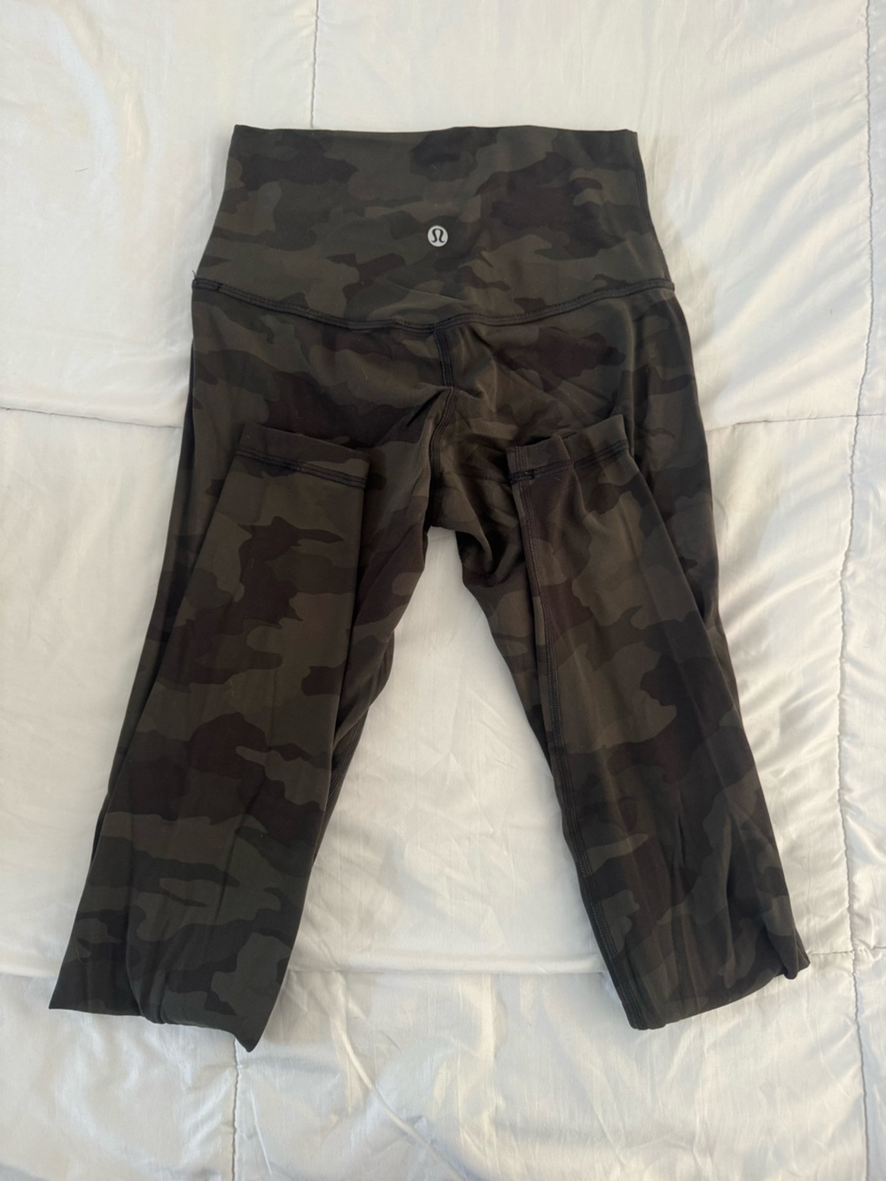 lululemon athletica  Camo Leggings in Olive and Dark Green